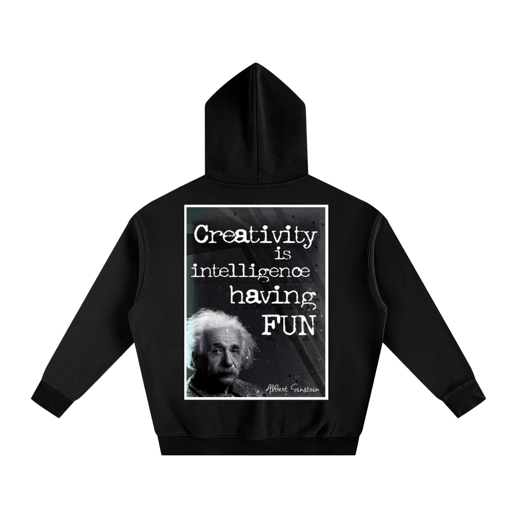 Creativity is Intelligence Oversize Fleeced Hoodie