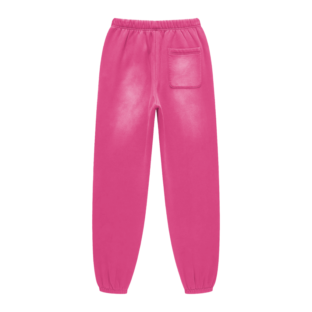 Intellectual Warfare Sunfade Fleeced Sweatpants Pink