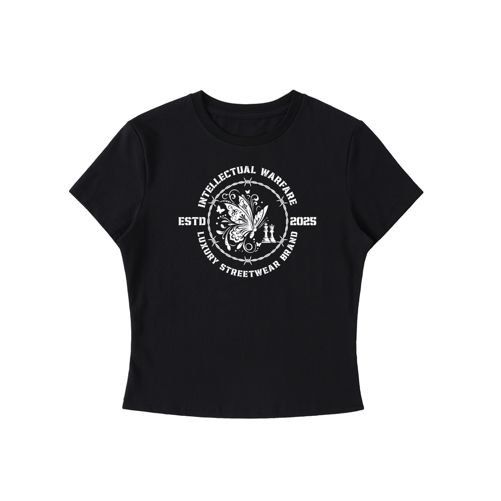 Classic Butterfly Essential Bodycon Crewneck T-Shirt